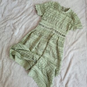 Vici Green Patterned Dress